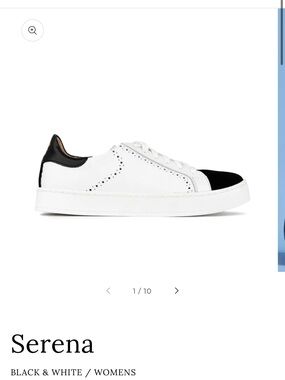 Embassy London Serena Black & White Women's Sneakers